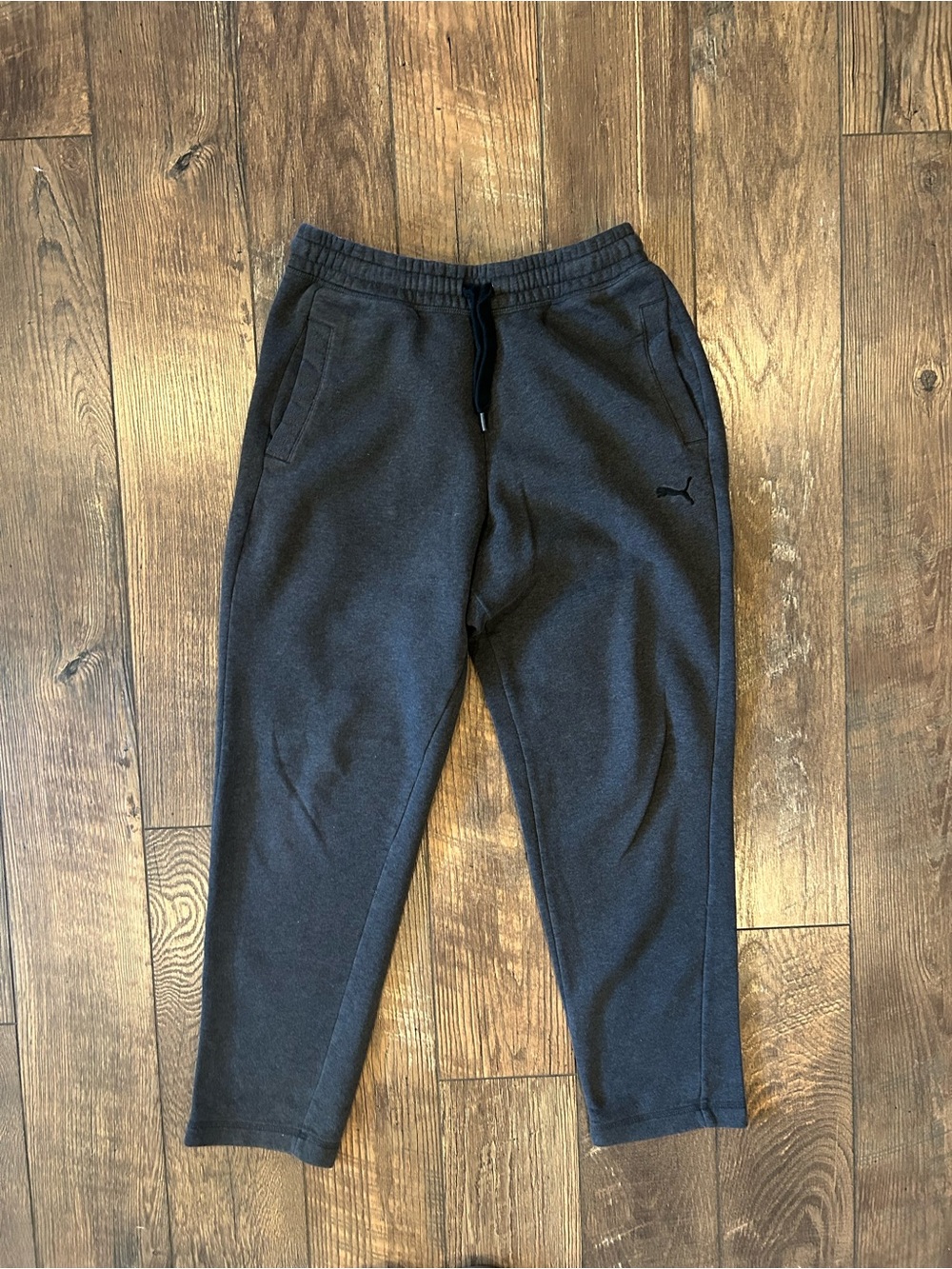 Puma Men's Charcoal Gray Slim Jogger Sweatpants